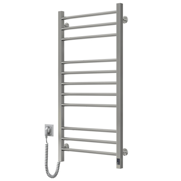 Stainless Steel Electric Towel Rail CLASSIC QUADRO Sensor 500x1000 left