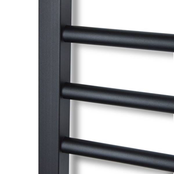 Electric Towel Rail BLACKCLASSIC QUADRO Sensor 500x800 left