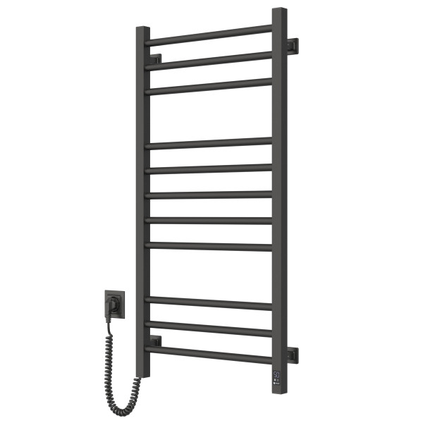 Electric Towel Rail BLACKCLASSIC QUADRO Sensor 500x1000 left