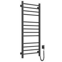 Electric Towel Rail BLACK CLASSIC QUADRO Sensor 500x1200 right