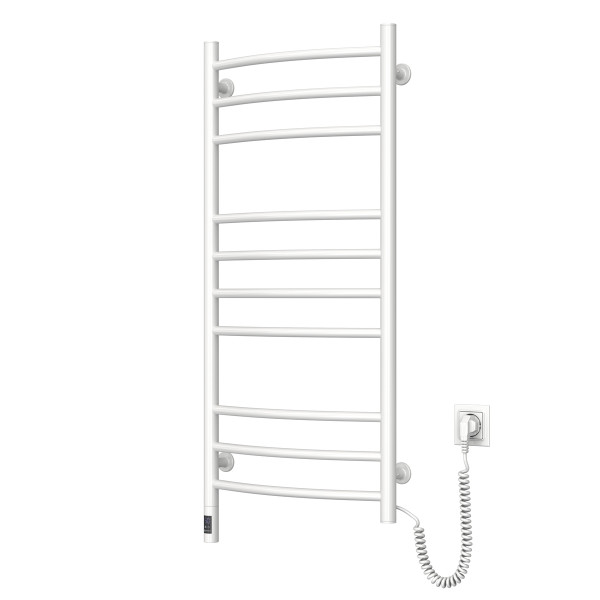 Electric Towel Rail WHITE CAMELLIA Sensor 480х1000 right