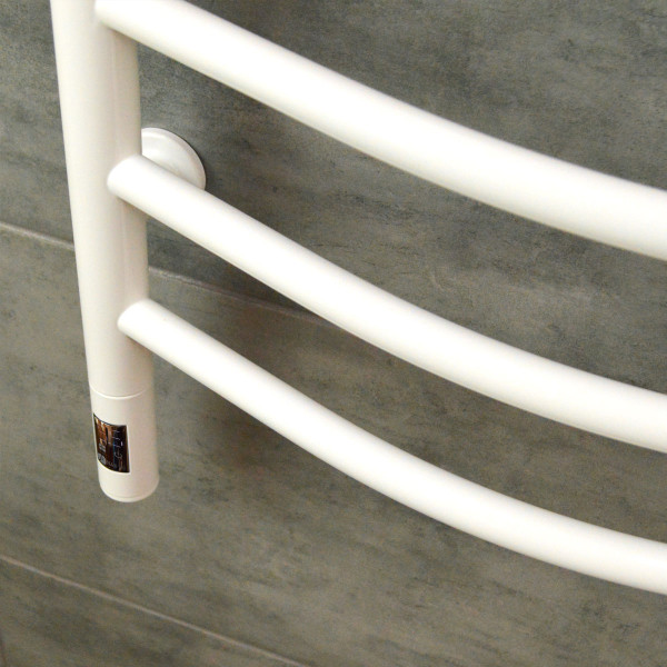 Electric Towel Rail WHITE CAMELLIA Sensor 480х1000 right