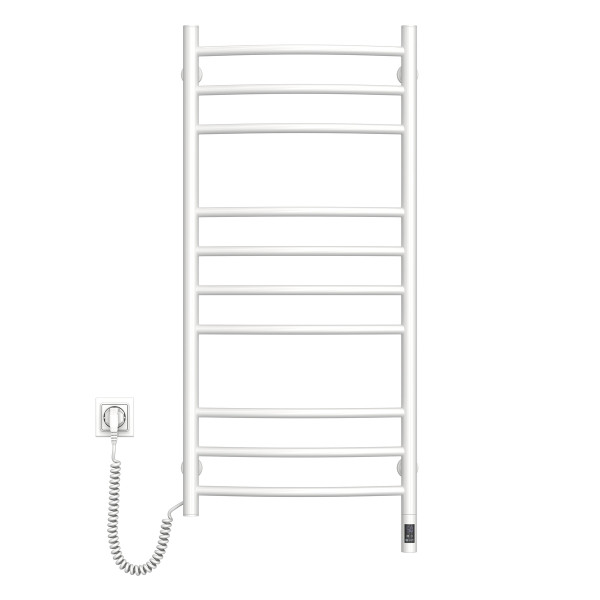 Electric Towel Rail WHITE CAMELLIA Sensor 480х1000 left