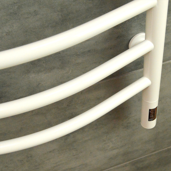 Electric Towel Rail WHITE CAMELLIA Sensor 480х1000 left