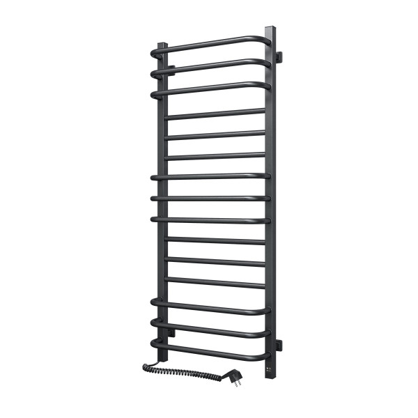 Electric Towel Rail BLACK GRANDIS Sensor 480х1200 left