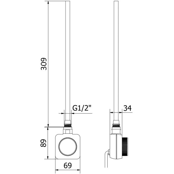 HEATER for towel rail NAVIN Accorto 300W WIFI white