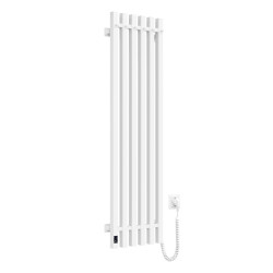 Electric bathroom radiator WHITE NAVIN LEVANTE 330x1200 right