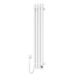 Electric bathroom radiator WHITE NAVIN LEVANTE 210х1200 left