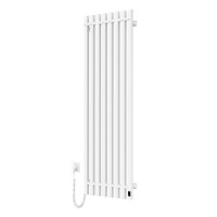 Electric bathroom radiator WHITE NAVIN LEVANTE 450х1400 left