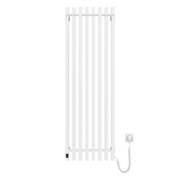 Electric bathroom radiator WHITE NAVIN LEVANTE 450х1400 right