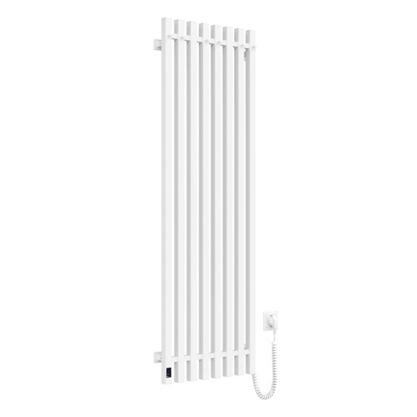 Electric bathroom radiator WHITE NAVIN LEVANTE 450х1400 right