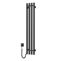 Electric bathroom radiator BLACK NAVIN LEVANTE 210х1200 left