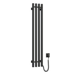 Electric bathroom radiator BLACK NAVIN LEVANTE 210х1200 right