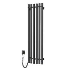 Electric bathroom radiator BLACK NAVIN LEVANTE 330x1200 left