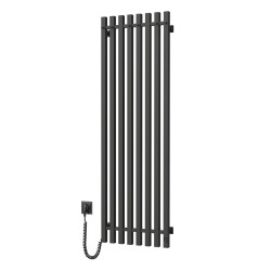 Electric bathroom radiator BLACK NAVIN LEVANTE 450х1400 left