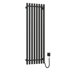 Electric bathroom radiator BLACK NAVIN LEVANTE 450х1400 right